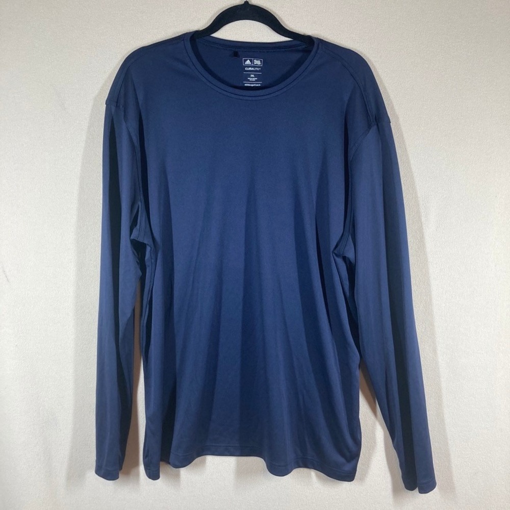Adidas‎ Golf Mens Climalite Long Sleeve Base Layer 2XL Navy Outdoor Classic Golf